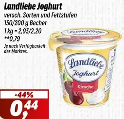Simmel Landliebe Joghurt Angebot