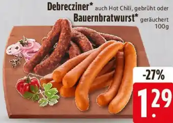 Edeka Debrecziner oder Bauernbratwurst Angebot
