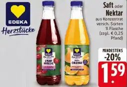 Edeka EDEKA Herzstücke Saft oder Nektar Angebot