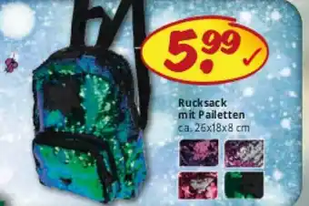 PicksRaus Rucksack Mit Pailetten Angebot