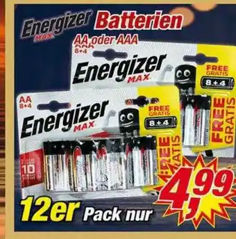 Posten Börse Energizer Max Batterien Aa Oder Aaa Angebot