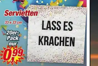 Posten Börse Servietten Angebot