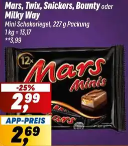 Simmel Mars, Twix, Snickers, Bounty oder Milky Way Angebot
