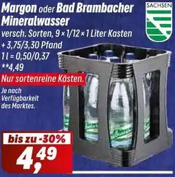 Simmel Margon oder Bad Brambacher Mineralwasser Angebot