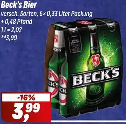 Simmel Beck's Bier Angebot