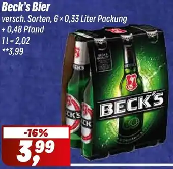 Simmel Beck's Bier Angebot