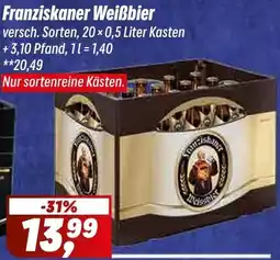 Simmel Franziskaner Weißbier Angebot