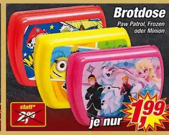 Posten Börse Brotdose Paw Patrol, Frozen Oder Minion Angebot