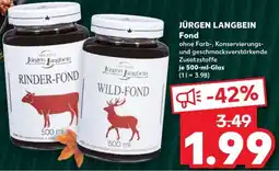 Kaufland JÜRGEN LANGBEIN Fond Angebot
