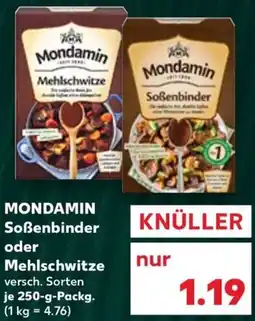 Kaufland MONDAMIN Soßenbinder oder Mehlschwitze Angebot