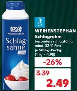 Kaufland WEIHENSTEPHAN Schlagrahm Angebot