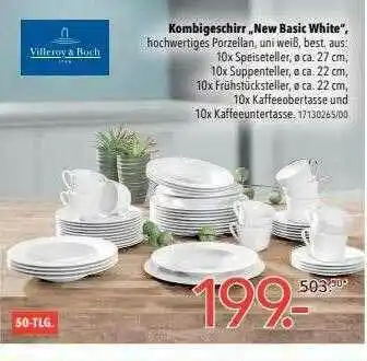 Schaffrath Villeroy & Boch Kombigeschirr „new Basic White” Angebot