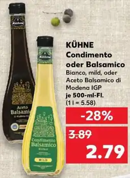 Kaufland KÜHNE Condimento oder Balsamico Angebot