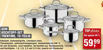 Handelshof GSW Kochtopf-set trentino, 10-teilig Angebot