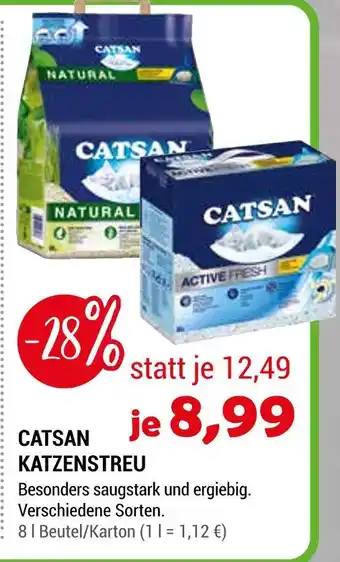 Zookauf Catsan katzenstreu Angebot