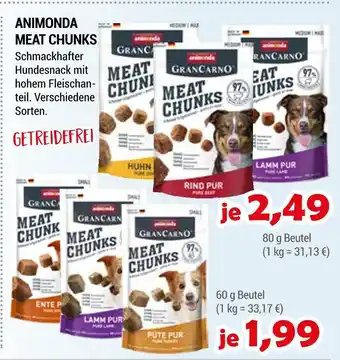 Zookauf Animonda meat chunks 80 g beutel Angebot