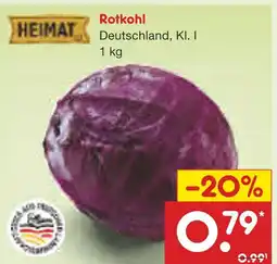 Netto Marken-Discount Heimat rotkohl Angebot