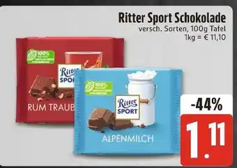 Edeka Ritter sport rum traube Angebot