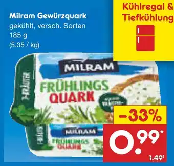 Netto Marken-Discount Milram gewürzquark Angebot