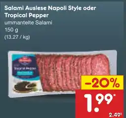 Netto Marken-Discount Salami auslese napoli style Angebot
