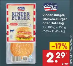 Netto Marken-Discount American style rinder-burger Angebot