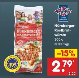 Netto Marken-Discount Wolf nürnberger rostbratwürste Angebot