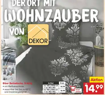 Netto Marken-Discount Dekor biber bettwäsche, 2-teilig Angebot