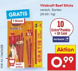 Netto Marken-Discount Vitakraft beef sticks Angebot