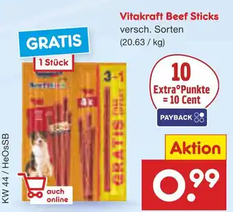 Netto Marken-Discount Vitakraft beef sticks Angebot