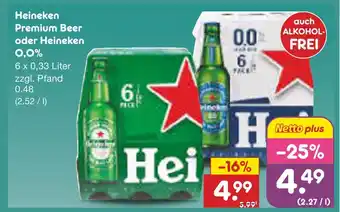 Netto Marken-Discount Heineken premium beer Angebot