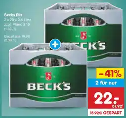 Netto Marken-Discount Beck's pils Angebot