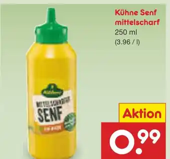 Netto Marken-Discount Kühne senf mittelscharf Angebot