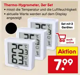 Netto Marken-Discount Thermo-hygrometer, 3er set Angebot