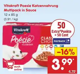 Netto Marken-Discount Vitakraft poesie katzennahrung multipack in sauce Angebot