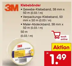 Netto Marken-Discount 3m gewebe-klebeband Angebot