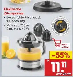 Netto Marken-Discount Elektrische zitruspresse Angebot
