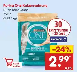 Netto Marken-Discount Purina one katzennahrung huhn oder lachs Angebot