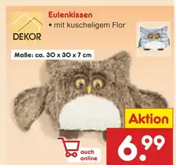 Netto Marken-Discount Dekor eulenkissen Angebot
