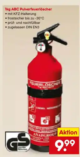 Netto Marken-Discount 1kg abc pulverfeuerlöscher Angebot