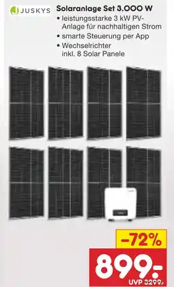 Netto Marken-Discount Juskys solaranlage set 3.000 w Angebot