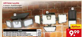 Netto Marken-Discount Led solar wandlicht 200 lumen Angebot