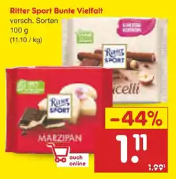 Netto Marken-Discount Ritter sport bunte vielfalt Angebot