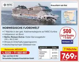 Netto Marken-Discount Msc cruises norwegische fjordwelt Angebot