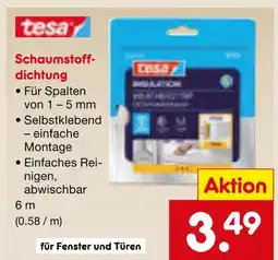 Netto Marken-Discount Tesa schaumstoffdichtung Angebot