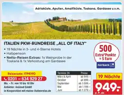 Netto Marken-Discount Italien pkw-rundreise all of italy Angebot