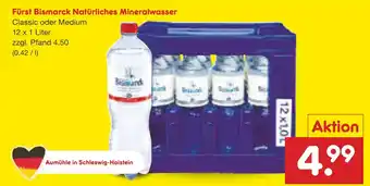 Netto Marken-Discount Fürst bismarck natürliches mineralwasser classic Angebot