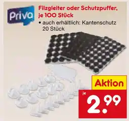 Netto Marken-Discount Priva filzgleiter oder schutzpuffer Angebot