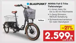 Netto Marken-Discount Blaupunkt minna falt e-trike tiefeinsteiger Angebot