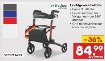Netto Marken-Discount Aktivshop leichtgewichtrollator Angebot