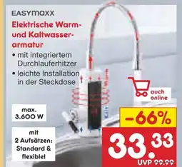 Netto Marken-Discount Easymaxx elektrische warm- und kaltwasserarmatur Angebot